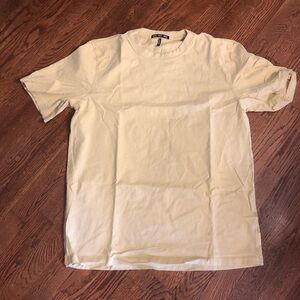 Sun Day Red Yellow basic Crew Neck Tee